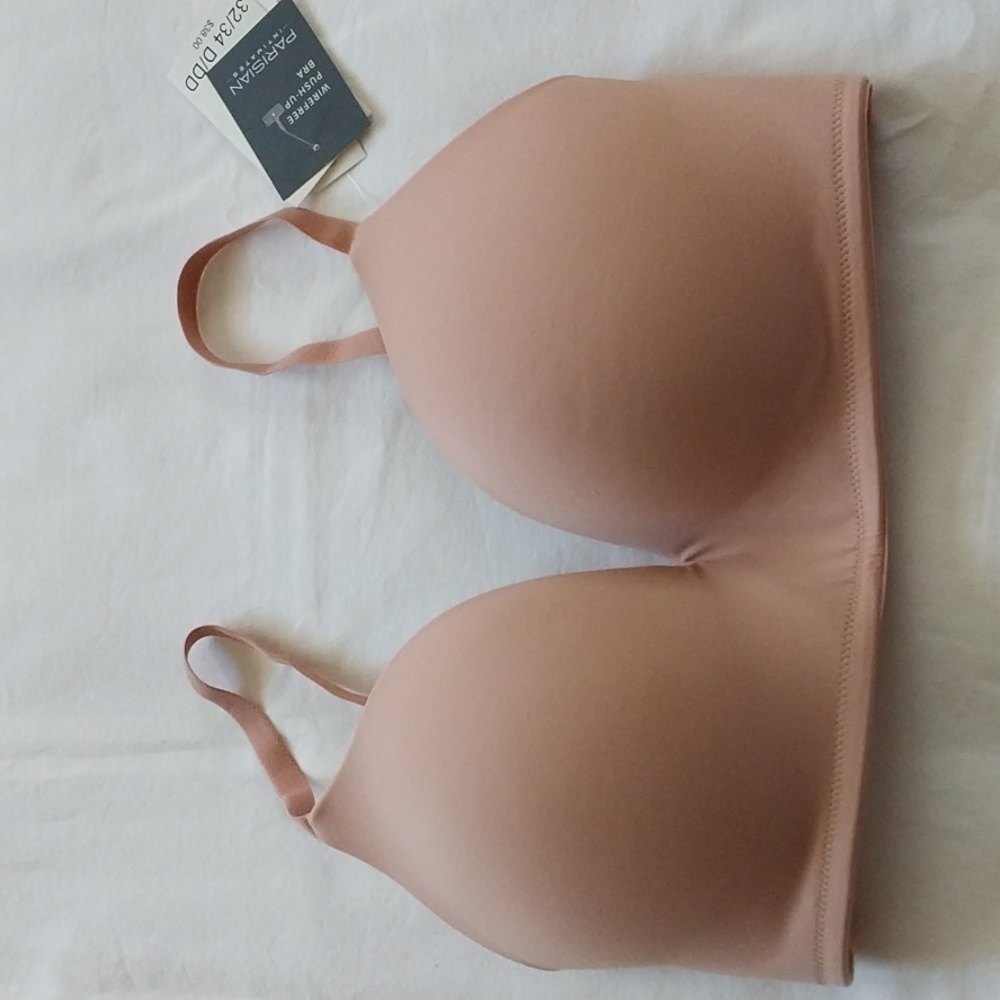 PARISIAN wire free push up bra size 32D/34DD.